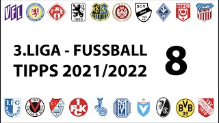 FussballTipps 3Liga  8Spieltag  Saison 20212022 [upl. by Armmat952]