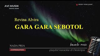 Gara Gara Sebotol  Revina Alvira  Karaoke Dangdut Nada PRIA  Avimusik [upl. by Wilburt766]