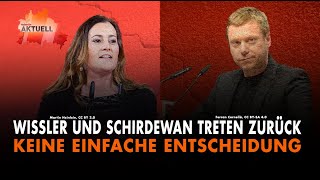 Wissler und Schirdewan treten zurück [upl. by Ennayram]