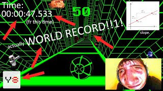 Y8 Slope WORLD RECORD Speedrun to 50 points in 47s [upl. by Hogarth]