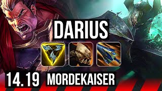 DARIUS vs MORDEKAISER TOP  1200 games Godlike  NA Master  1419 [upl. by Chimene]