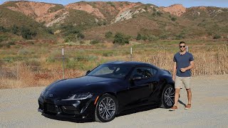 2021 Toyota Supra 20 Test Drive Video Review [upl. by Hnoj]