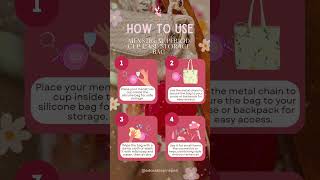 Looking for tips on using your menstrual cup case 🌹✨ [upl. by Yajiv]