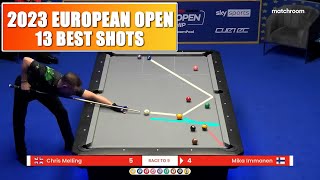 TOP 13 BEST SHOTS  EUROPEAN OPEN 2023 9Ball Pool [upl. by Dj9]