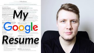 The Resume That Got Me Into Google software engineer resume tips [upl. by Afas]