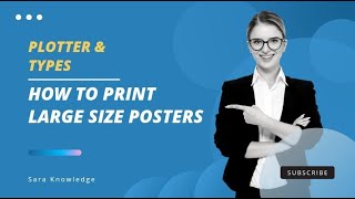 Plotter  Types of plotter  Drum plotter  Flatbed plotter  How to print posters and banners [upl. by Allveta]