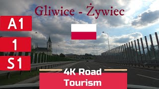 Driving Poland A1DW935DK1S1 Gliwice  BielskoBiała  Żywiec  4K scenic drive into The Beskids [upl. by Lidaa387]