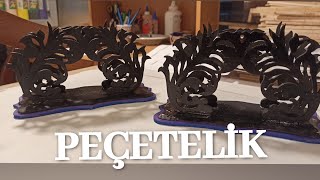 Peçetelik YapımıNapkin Holder Makingscrollsaw scrolsawproject [upl. by Jarl899]