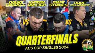 DLimareff vs KAdleigh  JStaines vs DCollingridge  Quarterfinals  AusCup Singles 2024 [upl. by Akinoj787]