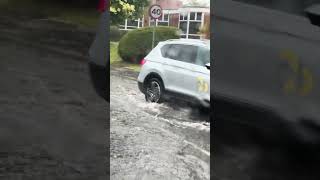 Flooding on Hackwood Roundabout in Basingstoke 1st August 2024 It really did rain 🌧️ [upl. by Hepsoj968]