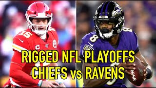 NFL Rigged Chiefs vs Ravens  AFC Championship  Scripted Breakdown [upl. by Submuloc]