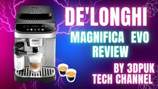 DeLonghi Magnifica Evo bean to cup coffee machine review ECAM29061SB EX2 [upl. by Tobie287]