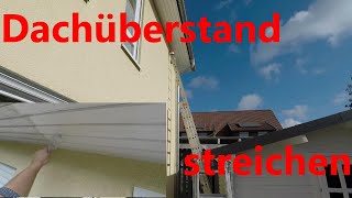 Dachüberstand richtig streichen einfach und schnell DIY [upl. by Lienhard]