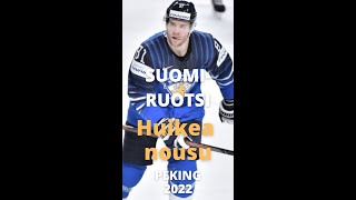 Suomi  Ruotsi Jääkiekko Beijing 2022 ICE HOCKEY Sweden  Finland Finland rose from 03 to 43 [upl. by Felicie533]