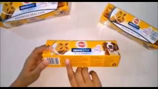 Pedigree Dentastix Oral Care Chew  Unpacking [upl. by Grassi544]