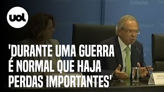 Guedes associa falta de aumento do salário mínimo por covid e guerra na Ucrânia [upl. by Anertak]