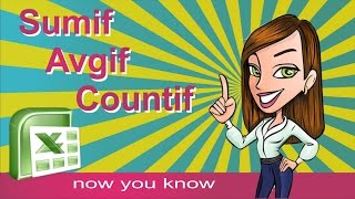 SUMIF COUNTIF AVERAGEIF function in Excel  How to use this formula [upl. by Armitage]