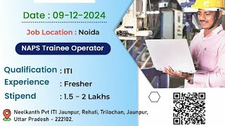 Jaunpur me Subros Ltd Interview 9 Dec 2024 at Neelkanth Pvt ITI Jaunpur UP itijobs2024 itijobs [upl. by December]