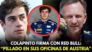 🇦🇷🚀 FRANCO COLAPINTO FIRMA CON RED BULL Y VIAJA A SUS OFICINAS EN AUSTRIA 🇦🇹🏎️ [upl. by Fital]