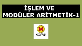 YÖS MAT1 İŞLEM VE MODÜLER ARİTMETİK1 [upl. by Kristie]