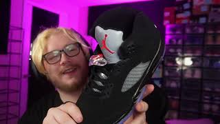 Jordan 5 quotBlack Metallicquot Review  DHGate Shoes Review  Is DHGate a SCAM [upl. by Dyolf480]