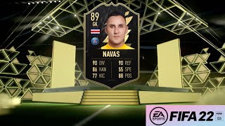 FIFA 22 INFORM NAVAS REVIEW  89 INFORM KEYLOR NAVAS PLAYER REVIEW  FIFA 22 ULTIMATE TEAM [upl. by Suzanna]