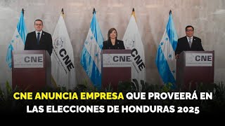 😳 CNE anuncia empresa que proveerá para las elecciones de Honduras 2025 👀 [upl. by Alysia]