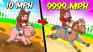 Roblox Spending 1000000 FASTEST HORSE RACING Simulator [upl. by Nerta]