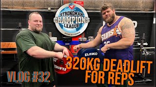 320KG DEADLIFT VOOR …  ROAD TO SCL FINALS  2 WEEKS OUT  VLOG 32 [upl. by Brande]