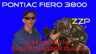 Pontiac Fiero 3800 HOW TO Changing The Supercharger Pulley Using The ZZP Pulley Puller [upl. by Whallon]