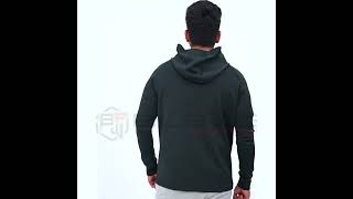 Hoody Hooded Sweatshirt with Kangaroo Pocket and Ribbed Sleeves [upl. by Alby898]