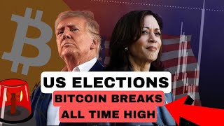 BREAKING  US ELECTIONS RESULT  BITCOIN BREAKS ALL TIME HIGH [upl. by Eirtemed214]