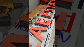 3d acrylic signageacrylic backlit SignboardSignboard manufacturer3D letter board Fittingsign [upl. by Afra]