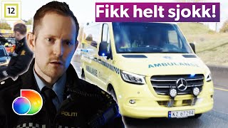 Motorsyklist blir påkjørt av bil som fikk han i blindsonen  Politiet Tango 38  discovery Norge [upl. by Eelarac903]