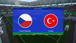 CZECHY  TURCJA EURO 2024  SYMULACJA skrót [upl. by Anerec848]