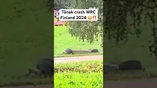 CRASH Ott Tänak WRC Finland 2024 crew OK video Jari Jarvinen rally rallye [upl. by Krum]