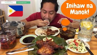 KAING PINOY Inihaw na Manok atibapa quotMUKBANGquot Filipino Food [upl. by Marney]