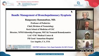 Bundle Management of Bronchopulmonary Dysplasia Prof Rangasamy Ramanathan MD [upl. by Sire]