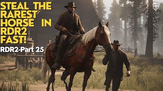 Steal the RAREST Horse in RDR2 FAST  RDR2Part 25 [upl. by Domela81]