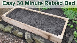 DIY Raised Garden Bed  Cheap Easy 30 Minute Build [upl. by Erdeid]