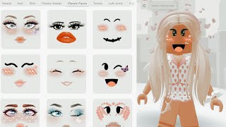 How To Make A ✨CUTEEE✨ ROBLOX Face😊🤩🥰 [upl. by Favata987]