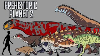 PREHISTORIC PLANET 2  Animated Size Comparison [upl. by Abe]