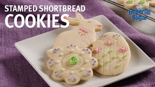 How to Make Stamped Shortbread Cookies [upl. by Meehahs]