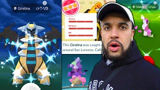 PERFECT IV GIRATINA ENCOUNTER  SHINY Pokémon GO [upl. by Ridley424]