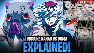 DOMA VS INOSUKE amp KANAO BEGINS  CHAPTER 157158159 Demon Slayer Infinity Castle Arc [upl. by Stover]