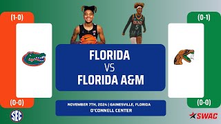 Florida vs Florida AampM  NCAA Womens Basketball  11724 [upl. by Saxen]