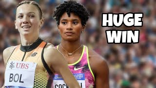 Femke Bol Beats Anna Cockrell  Silesia Diamond League 2024 [upl. by Tait]