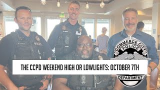 The CCPD Weekend High or Lowlights Monday October 7th [upl. by Tawsha]