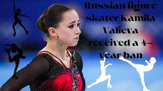 Russian figure skater Kamila Valieva received a 4year ban [upl. by Ishii]