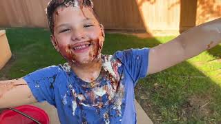 Caleb PLAYS with ICE CREAM Funny Play Time Adventure with Aubrey [upl. by Inafetse888]